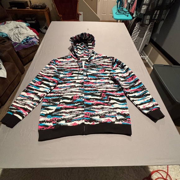 CMBT Combat Iron "Stay Deadly" Retro Tiger Stripe Hoodie - Mens XL - Rare Print - Picture 5 of 9